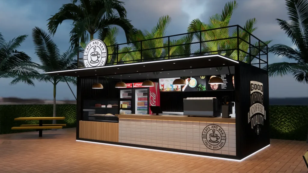 Container Cafe — restaurant and hospitality design by MM Design Studio